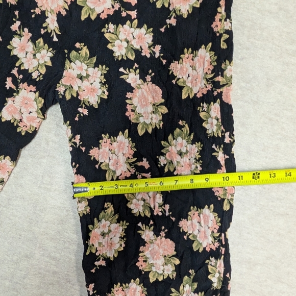 American Eagle Floral Patchwork Jumpsuit One Piece Jumper Flowy Resort Size XL - Picture 7 of 12